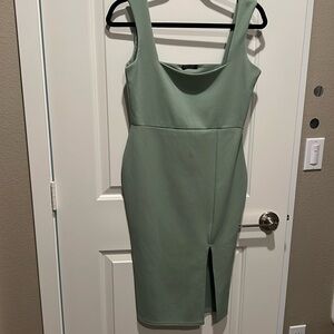 Wore once sage green tank dress